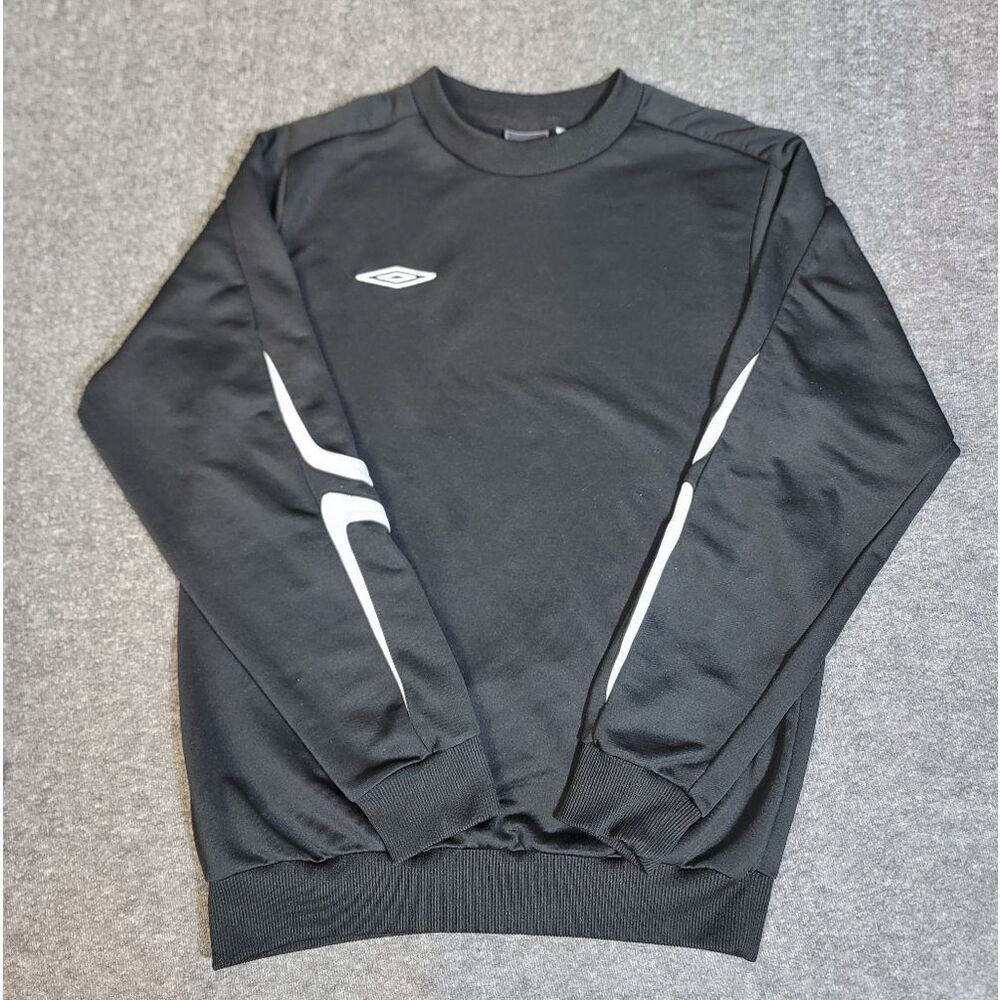 Vintage Umbro 90s Soccer Crewneck Sweatshirt Black Men’s Small Retro Training